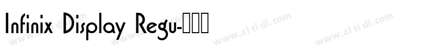 Infinix Display Regu字体转换